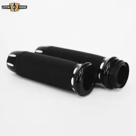 688826 Custom Chrome Golssy Panorama Tbw Grips Set Fit For Harley Handlebar Throttle By Wire Grip 08