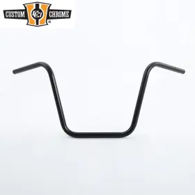 31023142 Custom Chrome / Santee Satin Black 1 Inch Ape Hanger Handlebar 14 Rise 34.5 Width 8 Center Fit For Harley 31023142 Custom Chrome / Santee Satin Black 1 Inch Ape Hanger Handlebar 14 Rise 34.5 Width 8 Center Fit For Harley