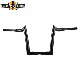 31030143 Custom Chrome / Santee Gloss Black Handlebar 1-1/2 Inch Fat 14 Rise Fit For Harley Big Twin Sportster Flhr 31030143 Custom Chrome / Santee Gloss Black Handlebar 1-1/2 Inch Fat 14 Rise Fit For Harley Big Twin Sportster Flhr