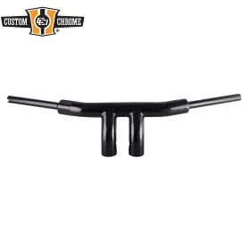 31032063 Custom Chrome / Santee 6 Inch Rise 2 T-bar Black Handlebar Fit For Harley Road King Softail 3.5 Spacing