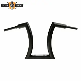 31082163 Custom Chrome / Santee Gloss Black 2 Inch Ape Hanger Handlebar 16 Rise Fits For Harley Road King Sportster 31082163 Custom Chrome / Santee Gloss Black 2 Inch Ape Hanger Handlebar 16 Rise Fits For Harley Road King Sportster