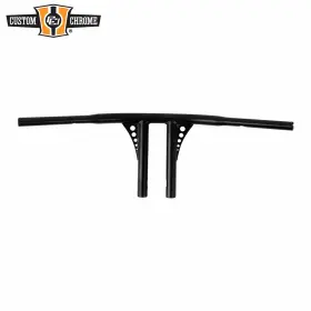 693651 Custom Chrome / Santee 8 Inch Rise 1.25 Straight-up T-bar Handlebar Fit For Harley 82-up 3.5 C To Hole 693651 Custom Chrome / Santee 8 Inch Rise 1.25 Straight-up T-bar Handlebar Fit For Harley 82-up 3.5 C To Hole