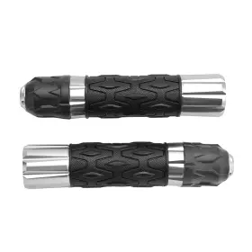 Grip-634-sil Darupsun 7/8 Inch /22mm Motorcycle Handle Bar Cnc Grips Universal Silver For Cub