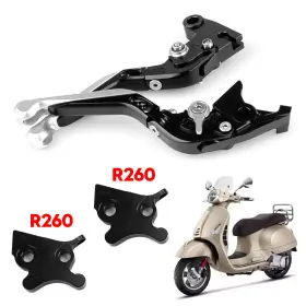M543-a086-silver Darupsun Silver Motorcycle Adjustable Clutch Brake Lever For Vespa Gts 300 Super