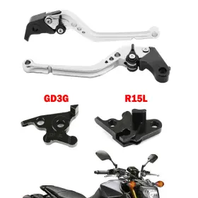M543-l085-silver Darupsun Motorcycle Long Clutch Brake Lever Fit For Yamaha Mt125 2014-2019 Silver