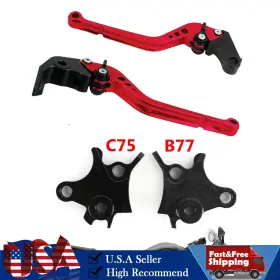M543-l087-red Darupsun Us Motorcycle Long Clutch Brake Lever Fit For Bmw R1200gs Adventure Lc 2014-18