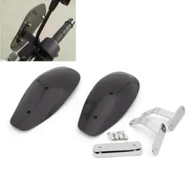 Win-029-smoke Darupsun Motor Hand Guard Cold Wind Deflector Shield For Sportster 883 1200 S1 #8