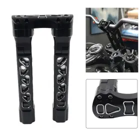 Dictorcoltd 550748652264 10.5 Inch Pullback Handlebar Risers Clamps For Harley Dyna Softail Sportster 1ftft Bar