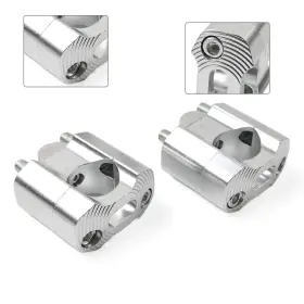 Dictorcoltd 550748807930 Handlebar Fat Bar Mount Clamps Risers Adaptor 7/8 To 11/8 Dirt Pit Bike Atv