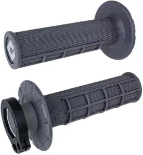 H36hwh Dirtfreak Odi Half Waffle V2 Mx Lock-on Grips - 2 And 4-stroke Graphite H36hwh Dirtfreak Odi Half Waffle V2 Mx Lock-on Grips - 2 And 4-stroke Graphite