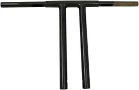 0601-3975 Drag Specialties 1-1/4 Inch Buffalo Zero T-bar - 14 Gloss Black