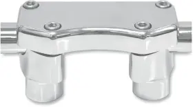 0602-0453 Drag Specialties Risers - 1-1/2 Inch Buffalo Top Chrome