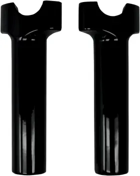 0602-0521 Drag Specialties Buffalo Billet Aluminum Handlebar Risers 6 Inch Black