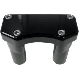 0602-0587 Drag Specialties 3 Inch Black Buffalo Risers With Top
