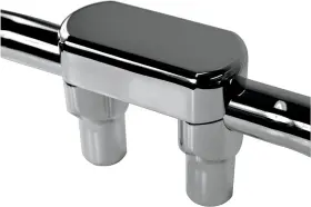 0602-0602 Drag Specialties Risers - 3 Inch Big Buffalo Top Chrome 0602-0602 Drag Specialties Risers - 3 Inch Big Buffalo Top Chrome