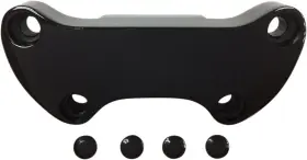 0603-0811 Drag Specialties Gloss Black Handlebar Clamps With Skirt - Smooth Motorcycle 0603-0811 Drag Specialties Gloss Black Handlebar Clamps With Skirt - Smooth Motorcycle