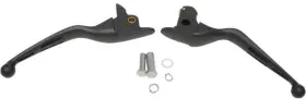 0610-1685 Drag Specialties Slotted Wide Blade Lever Set - Matte Black 0610-1685 Drag Specialties Slotted Wide Blade Lever Set - Matte Black