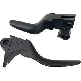 0610-2303 Drag Specialties Black Short Lever Set For 96-17