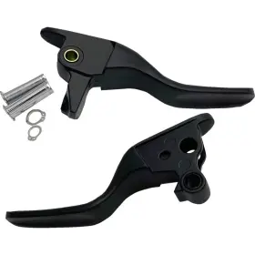 0610-2307 Drag Specialties Short Lever Set - Black 0610-2307 Drag Specialties Short Lever Set - Black
