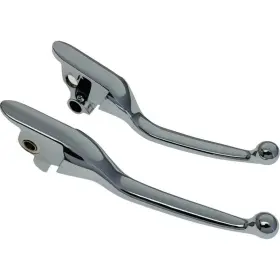0610-2321 Drag Specialties Chrome Narrow Lever Set For Harley 2015-2024 Softail Models
