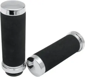 0630-0591 Drag Specialties Foam And Chrome Hand Grips For Tbw Electronic Throttle 0630-0591 Drag Specialties Foam And Chrome Hand Grips For Tbw Electronic Throttle