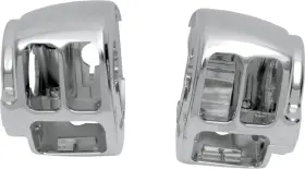 H07-0771a-lt Drag Specialties Left Handlebar Switch Housing Kit Chrome