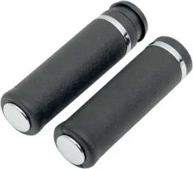 H17-0556t Drag Specialties Rubber Grip With Accent Ring And End Caps -