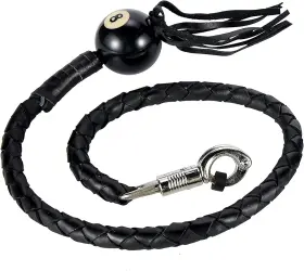 Dl-gbw1-bb-fba Dream Apparel 42 Inch Leather Motorcycle Get Back Whip For Handlebar Black Dl-gbw1-bb-fba Dream Apparel 42 Inch Leather Motorcycle Get Back Whip For Handlebar Black