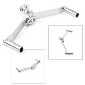 Dreamhighh 550754384241 Dual Way Gear Shift Lever Footrest Pedal Shifter Silver Cnc Aluminum Motorcycle