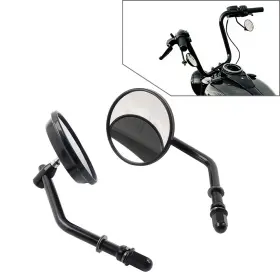 Earthoee 996812576027 2pcs Motor Round Retro Rearview Side Mirrors For Harley Sporster 8mm Black Earthoee 996812576027 2pcs Motor Round Retro Rearview Side Mirrors For Harley Sporster 8mm Black