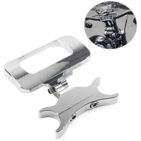 Efmotorshop 421118396425 Silver 1-1/4 Inch Handlebar Risers Mount For Harley Softail Street Bob Fxbb 18-20 Us