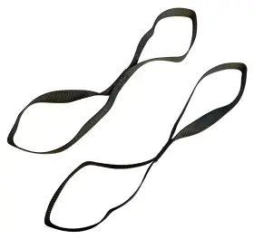 78-73366 Emgo Motorcycle Atv Tie Down Extinson Strap Soft Pair Black