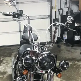 Masb001hlo29oooooo-1f Eway 12ftft 14ftft 16 Inch Rise 1-1/4 Ape Hanger Handlebar For Harley Softail Dyna Fxd Flhr