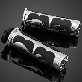 Masbooo16hl02711zb-2f Eway Motorcycle 1 Inch Handlebar Hand Grips For Harley Road King Softail 883 1200 Custom