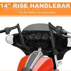 Masboooo1hloooo2932zb-1f Eway Chrome 14 Inch Meathook Handlebar Bar For Harley Street Electra Glide Flhx Flht Cvo Masboooo1hloooo2932zb-1f Eway Chrome 14 Inch Meathook Handlebar Bar For Harley Street Electra Glide Flhx Flht Cvo