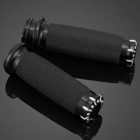 Mashlooo2ooo2-bk-3f Eway For Harley Touring Honda Yamaha Us 1 Inch Left Right Motorcycle Hand Grips Handlebar Mashlooo2ooo2-bk-3f Eway For Harley Touring Honda Yamaha Us 1 Inch Left Right Motorcycle Hand Grips Handlebar