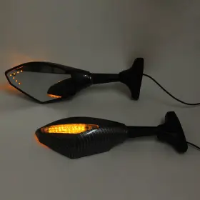 Masun012033-cb Eway For Honda Universal Motorcycle Rear View Side Mirrors With Led Turn Signal Light Masun012033-cb Eway For Honda Universal Motorcycle Rear View Side Mirrors With Led Turn Signal Light