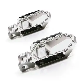 Clfafprr50sitoursithxxus167 Fastmotosport Passenger Rear Trc Silver Wide Foot Pegs For Kawasaki Ninja 300r 2013-2017