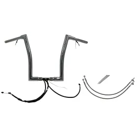 601316 Fat Baggers Handlebar Kit - Flat Top 16 Inch Chrome 601316 Fat Baggers Handlebar Kit - Flat Top 16 Inch Chrome