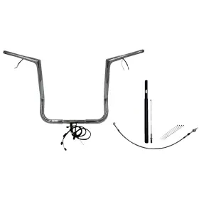 712016 Fat Baggers Handlebar Kit - Flat Top 16 Inch Chrome