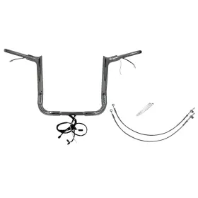 801214 Fat Baggers Handlebar Kit - Pointed Top 14 Inch Chrome 801214 Fat Baggers Handlebar Kit - Pointed Top 14 Inch Chrome