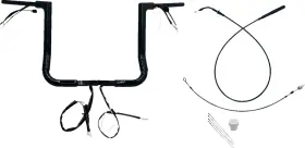 Fat Baggers Inc. 649014-b Inc. 1-1/2 Inch Ez Install Flat Top Handlebar 14 Black -