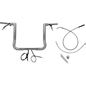 649014 Fat Baggers Inc. 1-1/2 Inch Ez Install Flat Top Handlebar Kit - Chrome
