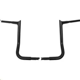 905014-b Fat Baggers Inc. 1-1/4 Inch Ez Install Pointed Top Handlebars-gloss Black-905014-b