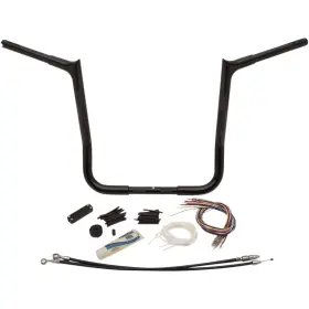 909116-b Fat Baggers Inc. Black 16 Inch Pointed Top Handlebar Kit 909116-b Fat Baggers Inc. Black 16 Inch Pointed Top Handlebar Kit