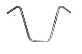 23-12535 Fire Power Street Handlebar Natural 23-12535 Fire Power Street Handlebar Natural