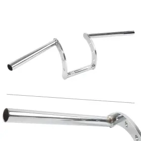 Flashbuyeasy 412000110489 1 Inch Handlebars Z Bar Drag Bars Chrome For Harley Honda Chopper Cruiser