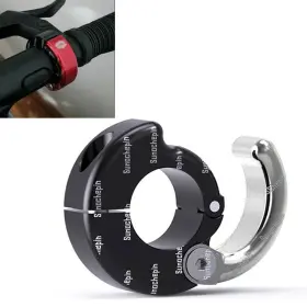 Flashbuyeasy 510001402326 For 21-28mm Handlebar Atv Cnc Helmet Hanger Hook Holder Aluminum Motor Silver Us
