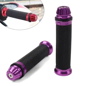 Flashbuyeasy 810000383962 Motorcycle 7/8 Inch Handle Bar Hand Grip For Yamaha Honda Suzuki Purple Flashbuyeasy 810000383962 Motorcycle 7/8 Inch Handle Bar Hand Grip For Yamaha Honda Suzuki Purple