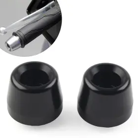 Flashbuyeasyusa 550745608202 2 Cnc Handlebar Grips Bar End Slider Cap For Yamaha Yzfr1 Yzf-r1 2015-2023 Black
